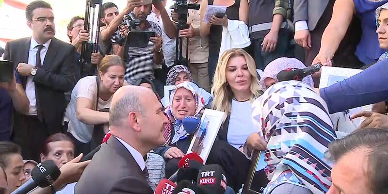 Soylu Diyarbakır'da Eylem Yapan Anneleri Ziyaret Etti!