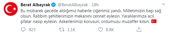 Bakan Albayrak Ekonomi Paylaşımlarını Kaldırdı!