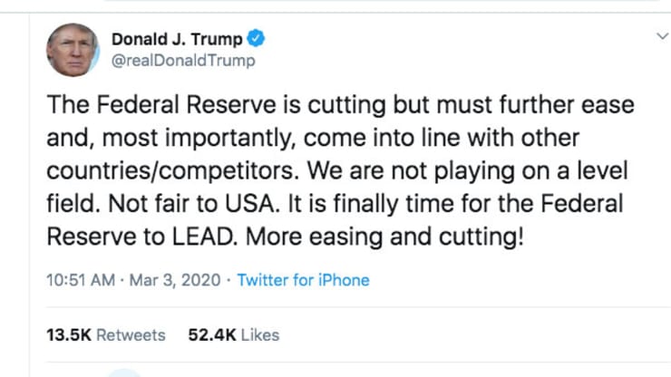 FED, Koronavirüs İle Mücadele İçin Faiz Oranlarını Yarıya Düşürdü!