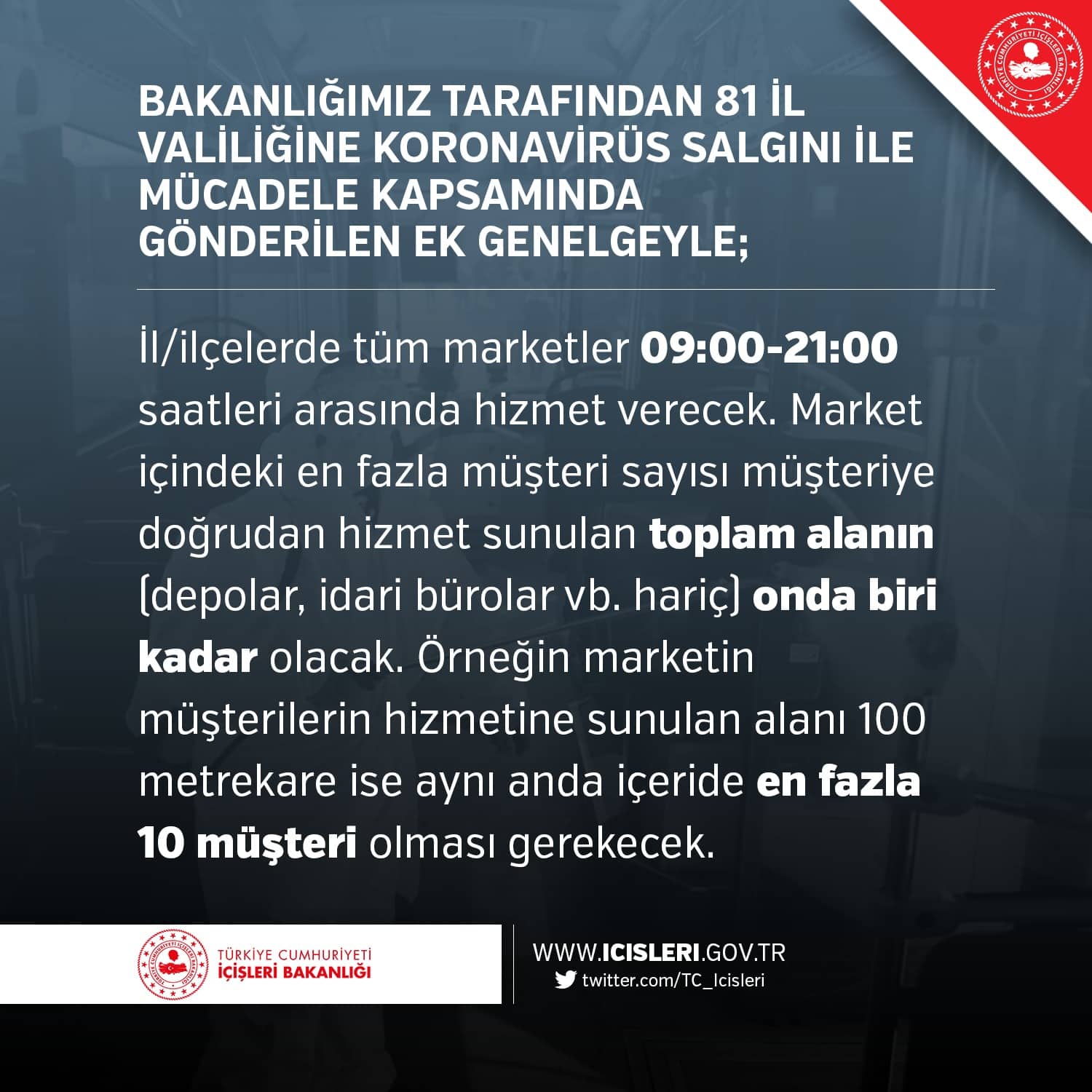 Tüm Marketlerin Çalışma Saatleri Değiştirildi!