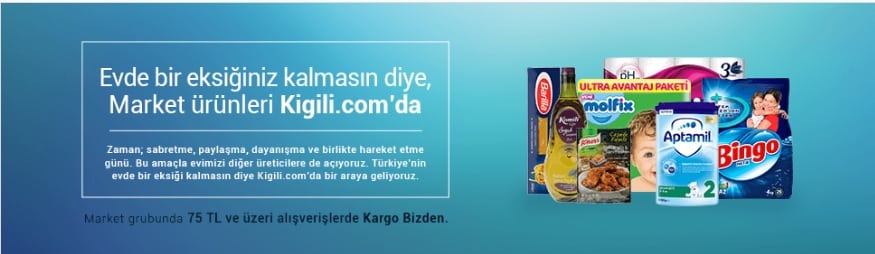 Kiğılı Mağazası Market Ürünleri Satmaya Başladı!