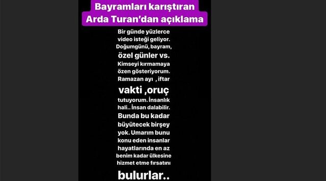 Bayramları Karıştıran Arda Turan'dan Açıklama!