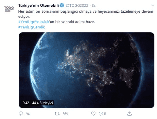 TOGG'den Meraklandıran Paylaşım!