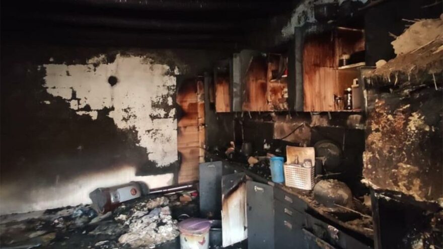 7 Kişinin Yaşadığı Ev Kül Oldu