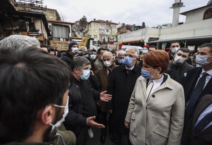Akşener’den Kasaplar Çarşısı Ziyareti