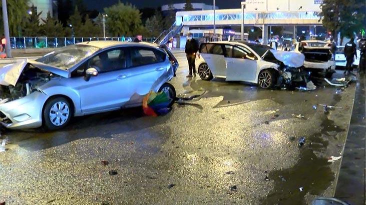 Ankara’da 7 Araçlı Dev Kaza!