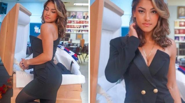 Babasının Tabutu Önünde Poz Veren Fenomenin Savunması Hayrete Düşürdü