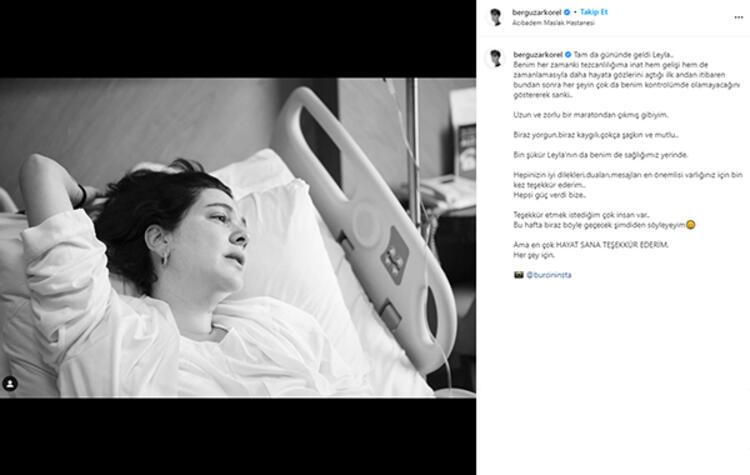 Kızını Kucağına Alan Bergüzar Korel’den Duygusal Paylaşım