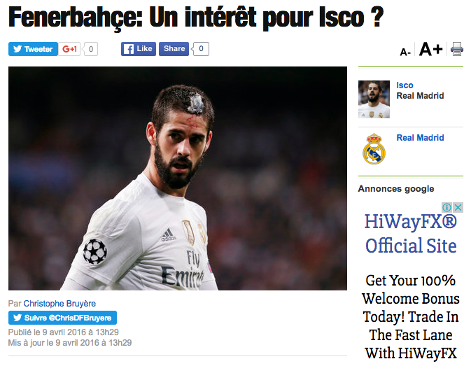 Fenerbahçe İçin Flaş Transfer İddiası: “İsco!”