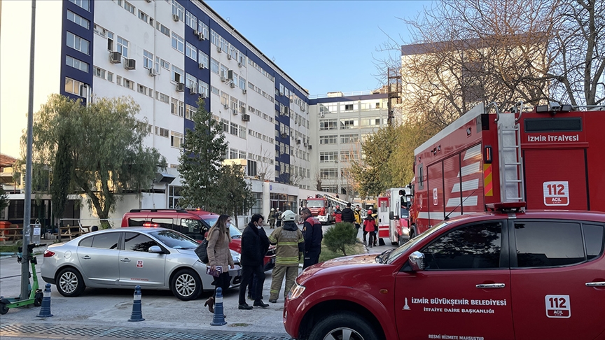 Ege Üniversitesi Hastanesi'nde Yangın