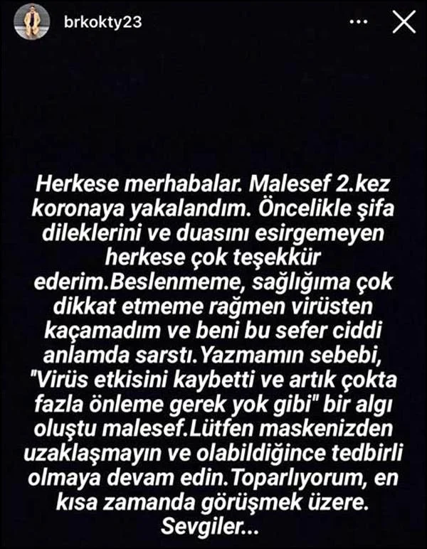 İkinci Kez Covid-19’a Yakalanan Berk Oktay Uyardı!
