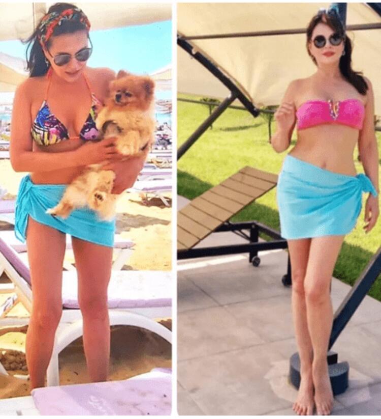 Yer yerinden oynadı; Bikinili poz ile Aydan Şener sosyal medyayı salladı.