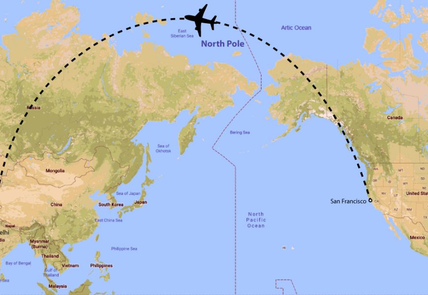 Uçaklar Neden Düz Bir Rotadan Gitmez?