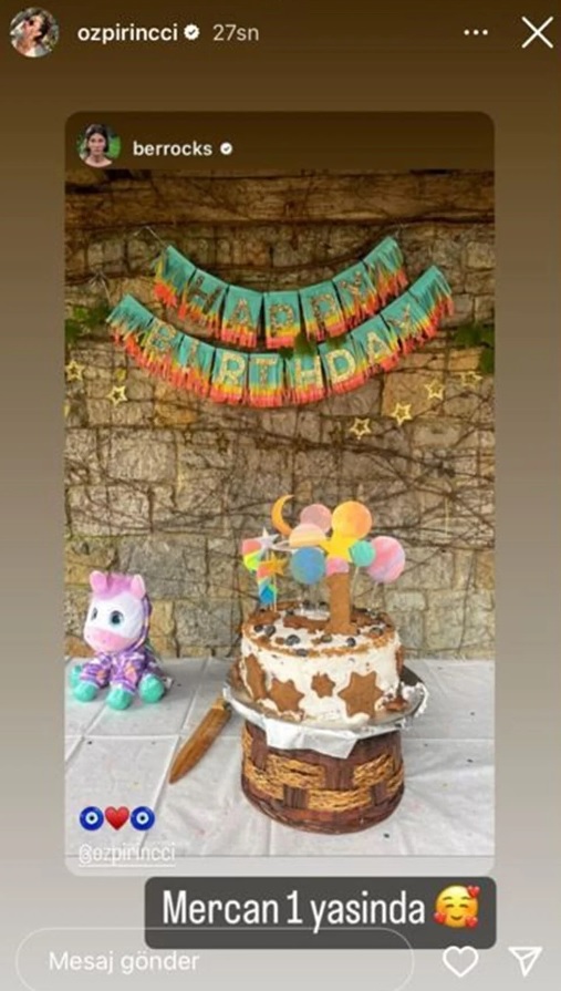 Özge Özpirinçci Kızı Mercan’ın Doğum Gününü Kutladı