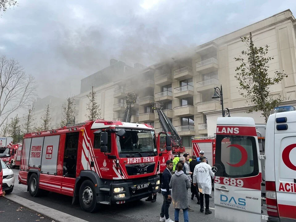 Çırağan Sarayı’nın Otel Bölümünde Yangın Çıktı