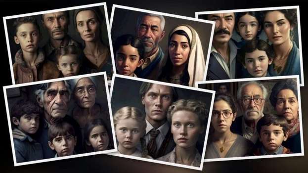 Yapay Zeka Aileleri Çizdi