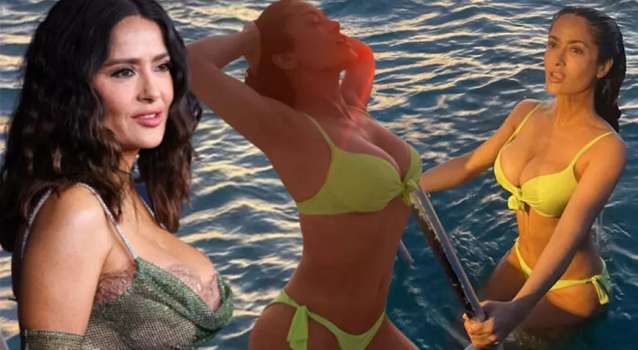 Salma Hayek Frikik Verdi