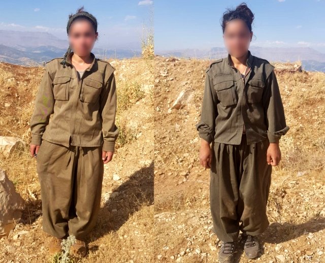 Şırnak'ta PKK'lı 2 Kadın Terörist Teslim Oldu!