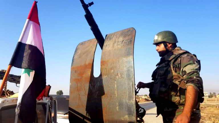 Son Dakika! Suriye Devlet Televizyonu: Ordumuz Menbiç'e Konuşlandı