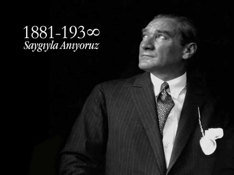 Ulu Önderimiz Mustafa Kemal Atatürk'ü Saygı ve minnetle anıyoruz..