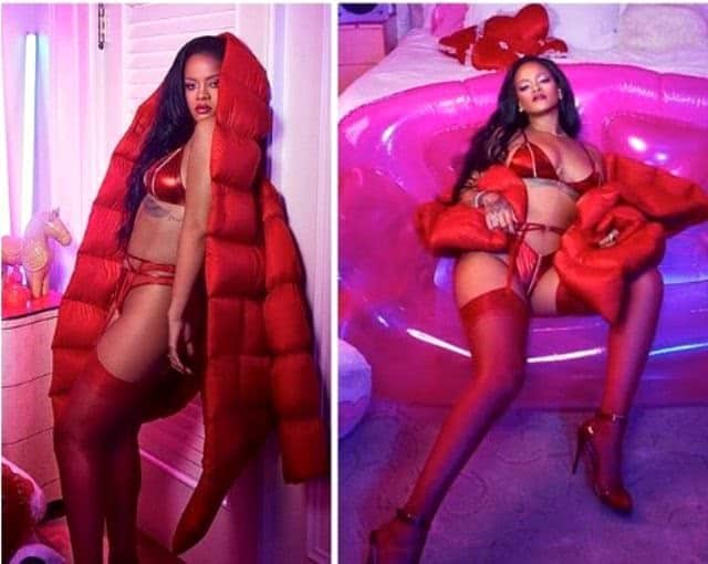 Rihanna’nın İç Çamaşırlı Pozları Sosyal Medyayı Salladı!