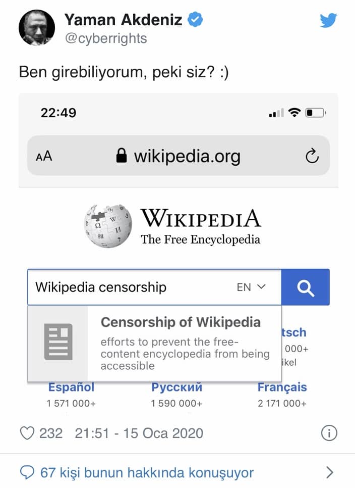 Wikipedia Türkiye Yasağı An İtibariyle Kaldırıldı