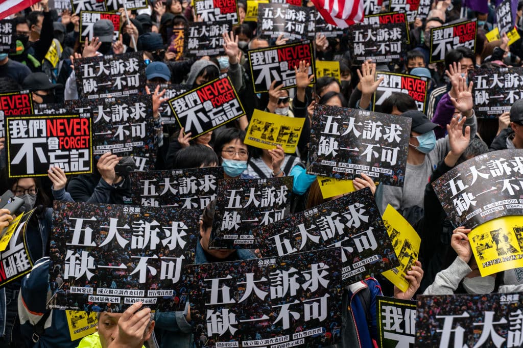 Hong Kong'da Hükümet Karşıtı Gösteriler Yılbaşında Da Devam Etti