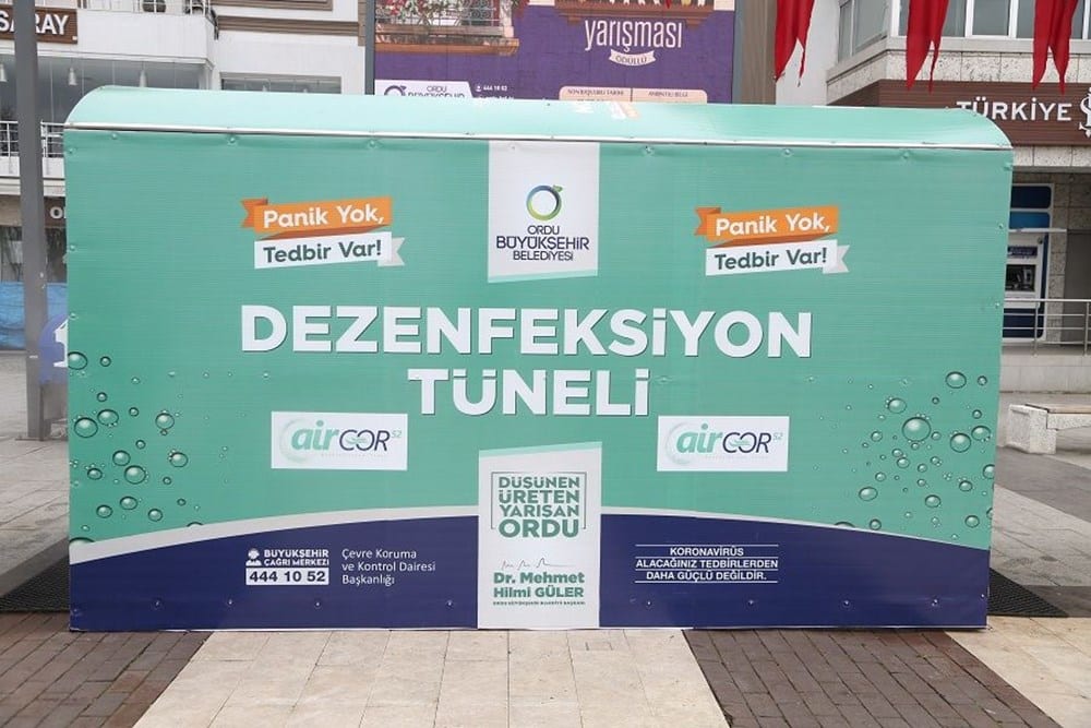Covid-19'a Karşı Dezenfeksiyon Tüneli