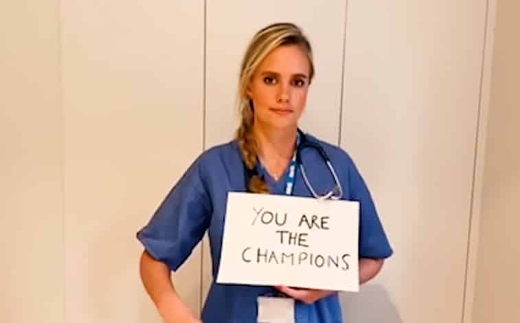 Quenn'den Sağlık Çalışanlarına: Siz Bizim Şampiyonumuzsunuz