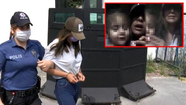 3 Yaşındaki Çocuğa Sigara İçirmeye Çalışan Genç Kız Gözaltına Alındı!