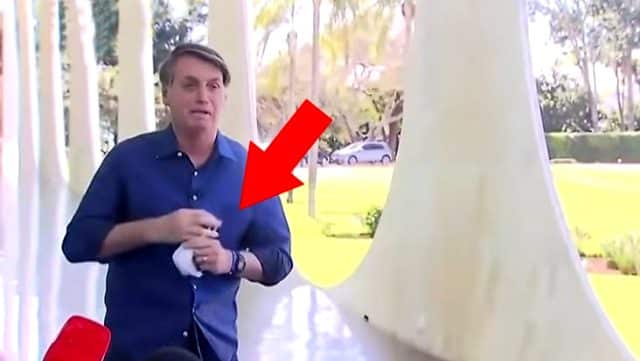 Gazetecilerin Önünde Maskesini Çıkaran Brezilya Devlet Başkanına Dava Açılacak!