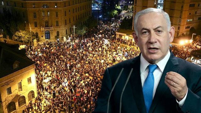 İsrail Halkı Netahyahu Karşıtı Protestolara Başladı