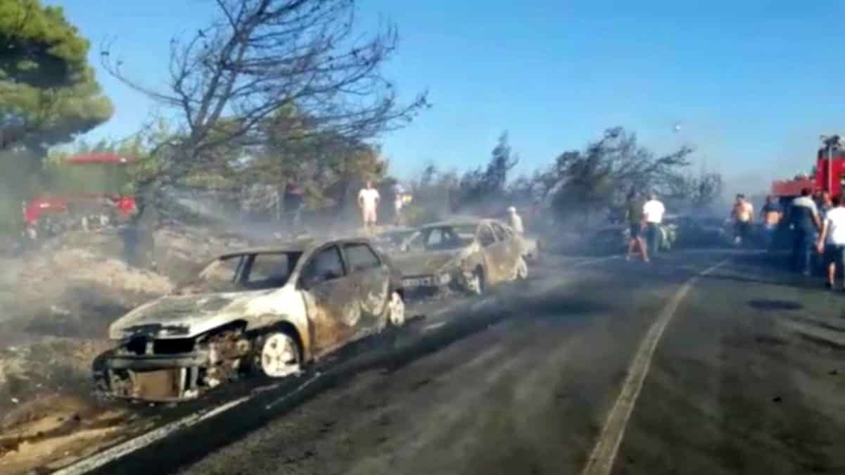 İzmir'de Yangın Dehşeti: 58 Araç Yandı