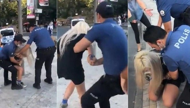 Maske Takmayan Kadını Gözaltına Almaya Çalışan 2 Polise Uzaklaştırma Kararı
