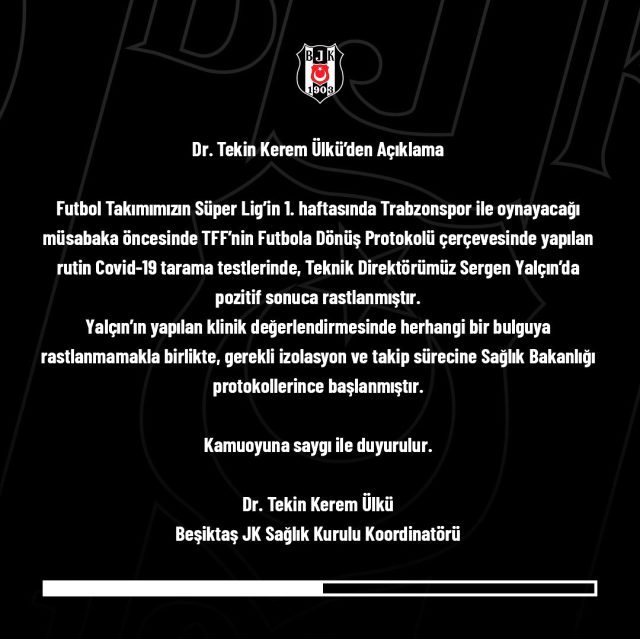 Beşiktaşın Ünlü İsmi Sergen Yalçın Koronavirüse Yakalandı!