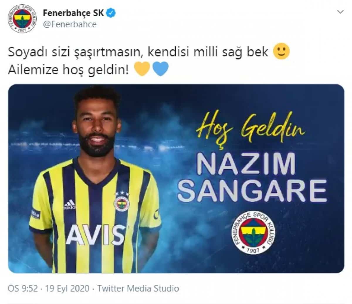 Nazım Sangare Fenerbahçe’de!