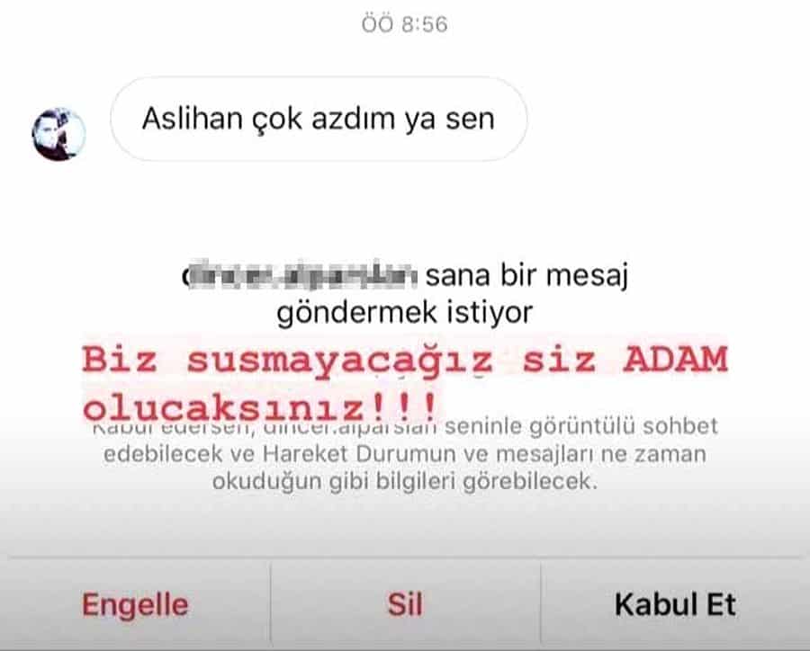 Aslıhan Gürbüz Affetmedi! Kendisine Atılan Müstehcen Mesajı İfşa Etti