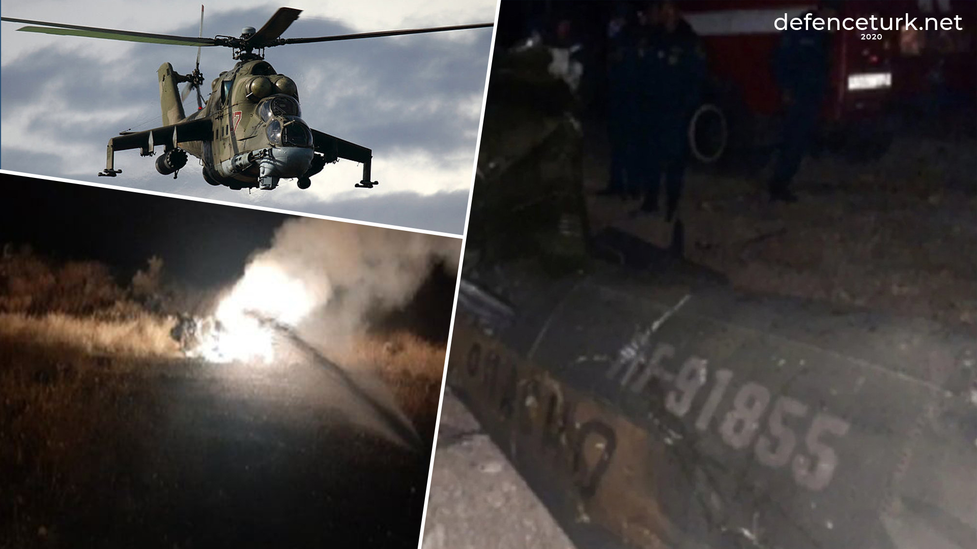 Azerbaycan Rusya’ya Ait Askeri Helikopteri Düşürdü!