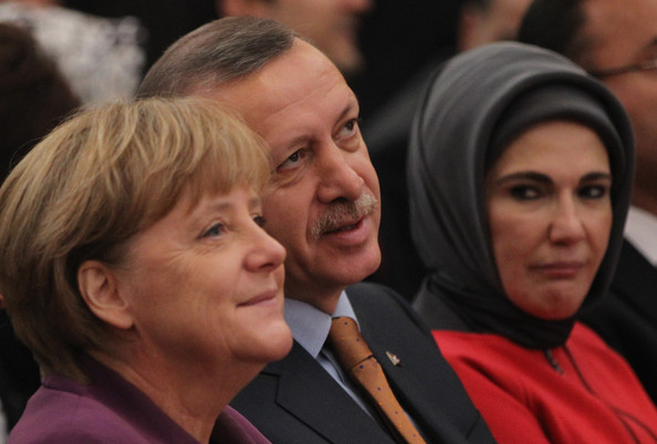 Cumhurbaşkanı Erdoğan Merkel ile Görüştü