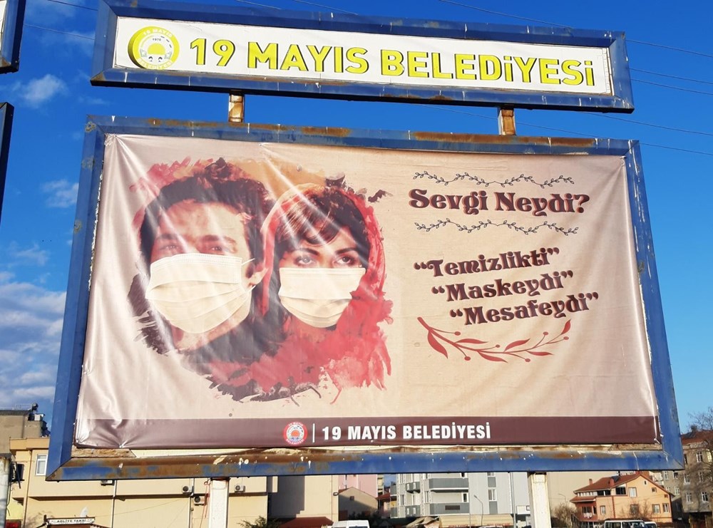 Samsun'da Yeşilçam'lı Koronavirüs Mesajı