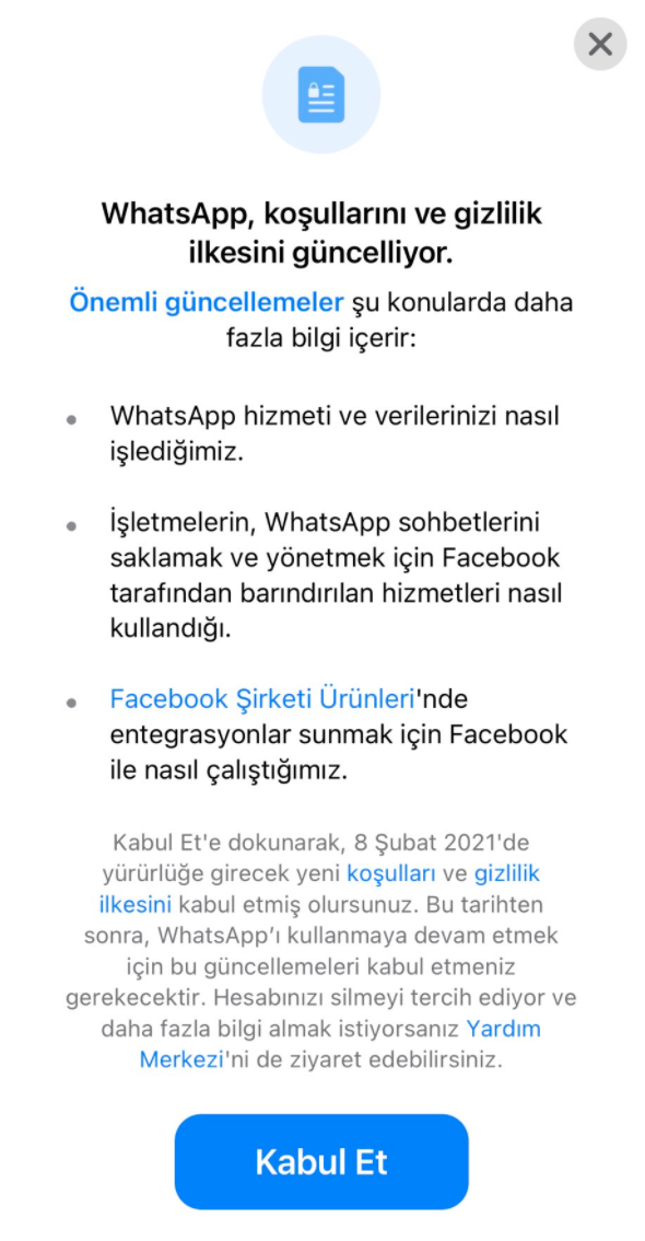 Whatsapp Gizlilik Sözleşmesi Hakkındaki Tüm İddialar