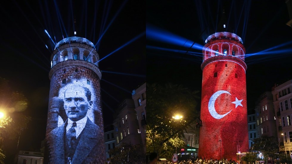 Galata Kulesi’nde 19 Mayıs Görsel Şöleni