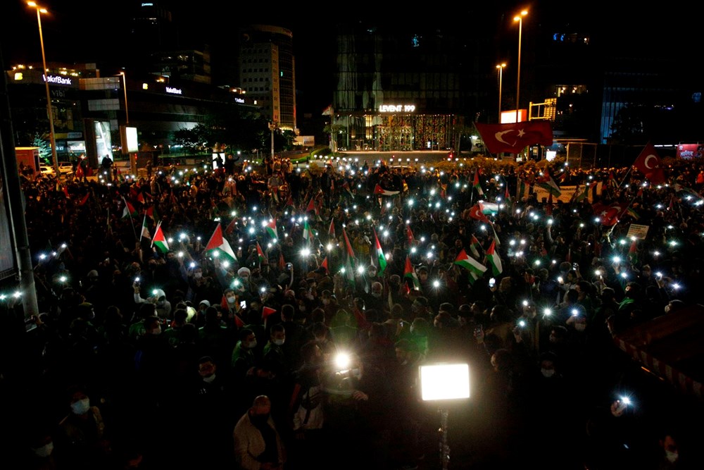 İstanbul’da İsrail Başkonsolosluğu Önünde Protesto Yapıldı!