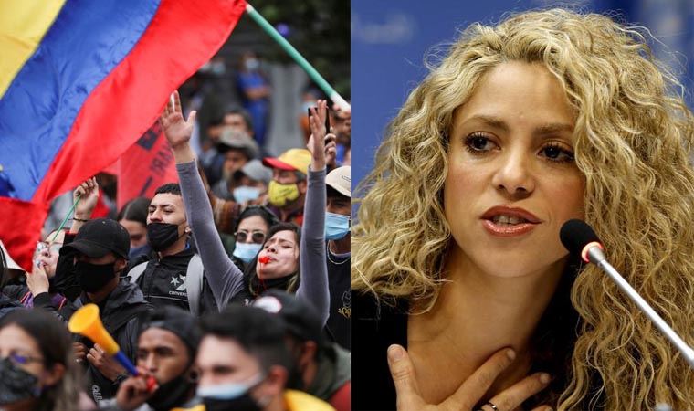Shakira’dan Kolombiya Mesajı