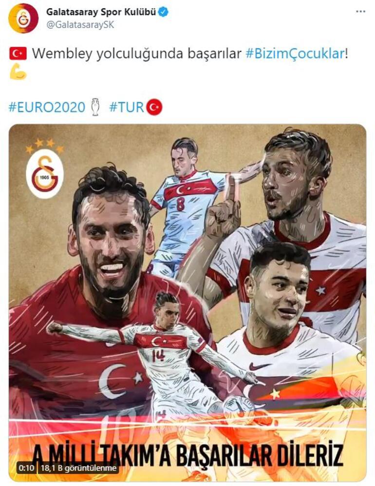 Galatasaray’dan Dikkat Çeken EURO 2020 Paylaşımı