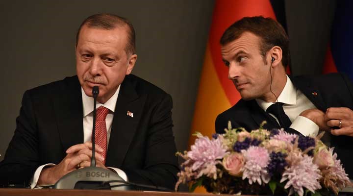 Erdoğan Fransa Cumhurbaşkanı Macron ile Bir Araya Geldi
