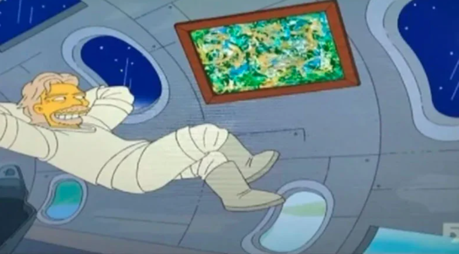 The Simpsons, Richard Branson’ın Uzay Seyahatini 7 Yıl Önce Yayınlamış!