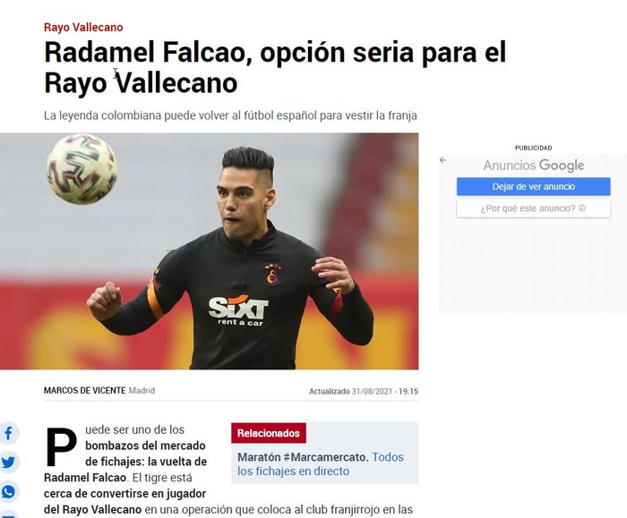 Radamel Falcao La Liga Yolcusu!