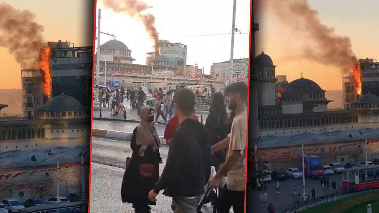Son Dakika: Taksim’de Yangın