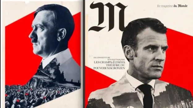 Fransa'da Hitler Uyarlamalı Macron Afişlerine Ceza